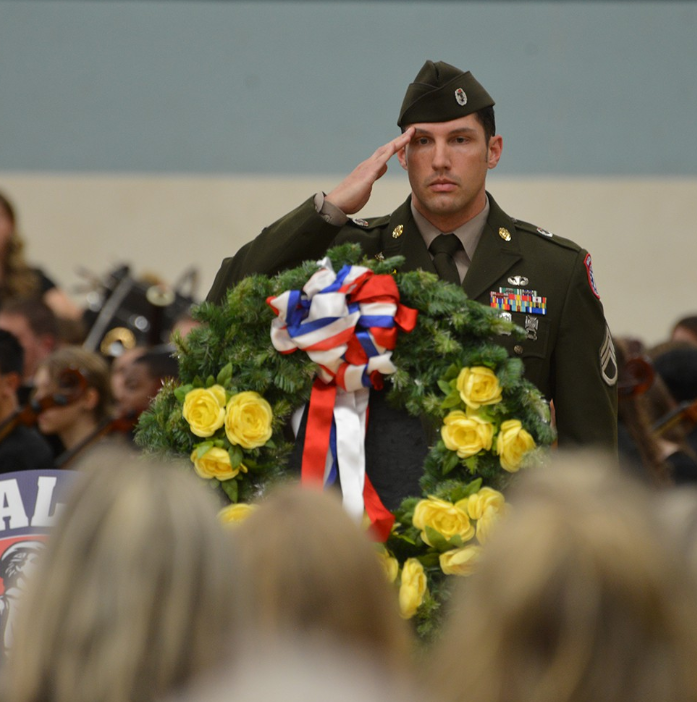  Veteran at school event